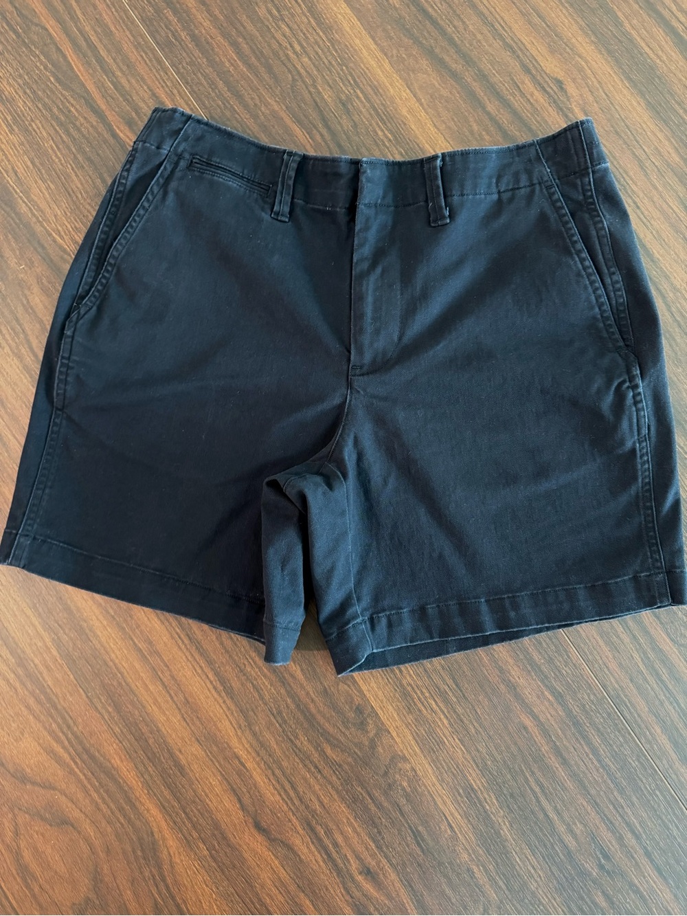 Lands' End Black Men's Chino Bermuda Shorts